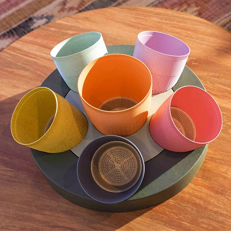 ইকো গার্ডেনিং বৃত্তাকার পাত্র রোপনকারী